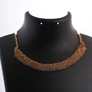 Women's Indo-Western Drop Dangles Earring With Necklace For Women Fashion Jewellery for women Artificial Earrings and Necklace For women (Golden)