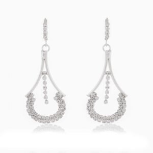 Women's Indo Western Teardrop Shaped Drop Dangles Party Wear Earrings For Women